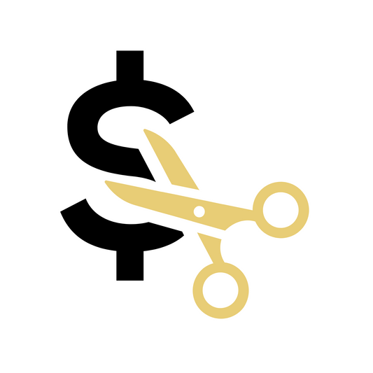 scissors with money